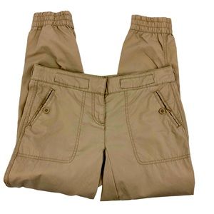 Ann Taylor Loft Tan Cargo Jogger Dress Pants